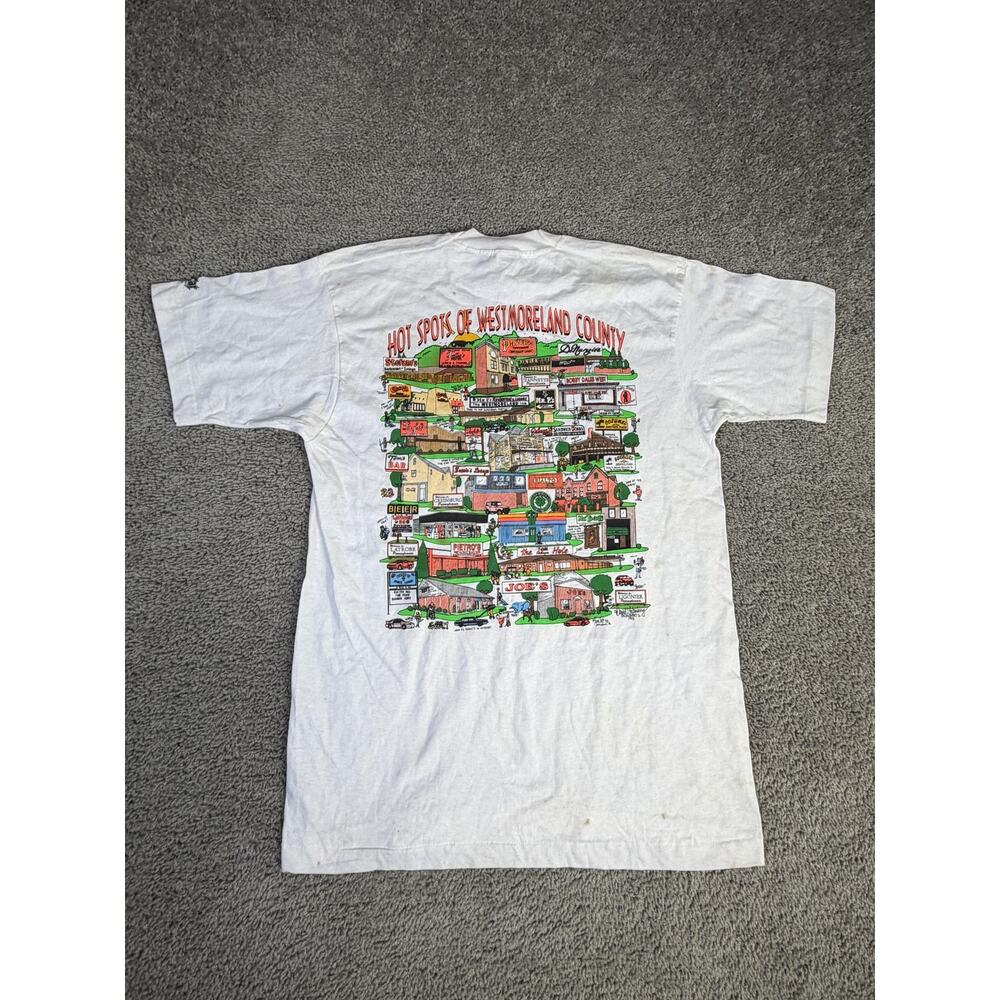 Vintage Pittsburgh Shirt Mens L Hot Spots Of West Moreland County Pennsylvania